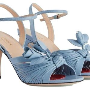 Gucci Women's Light Blue Floral Heels